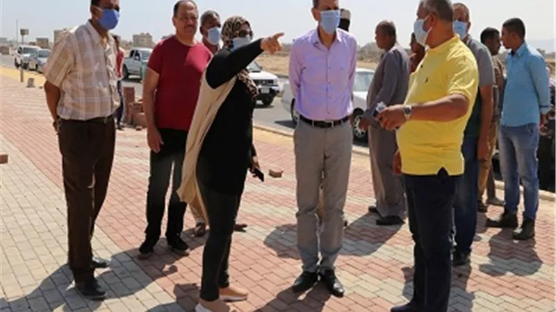 السكرتير العام في جولة تفقدية لميدان المحروسة وطريق الخدمة بالسويس