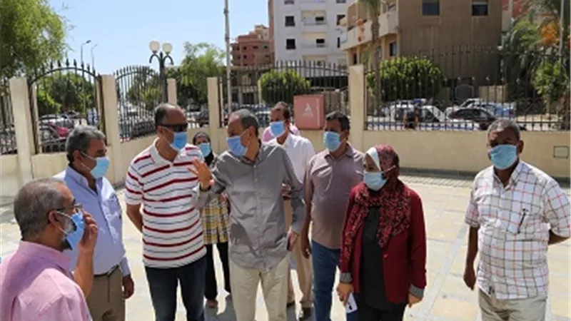 السكرتير العام يتفقد مركز السويس الاستكشافي استعدادا للافتتاح