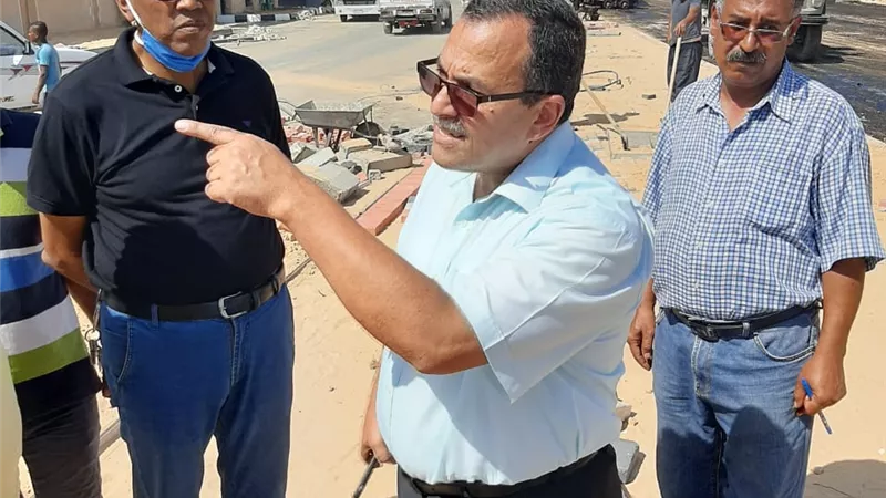 نائب المحافظ يتفقد مشروع تطوير مدينة العريش....