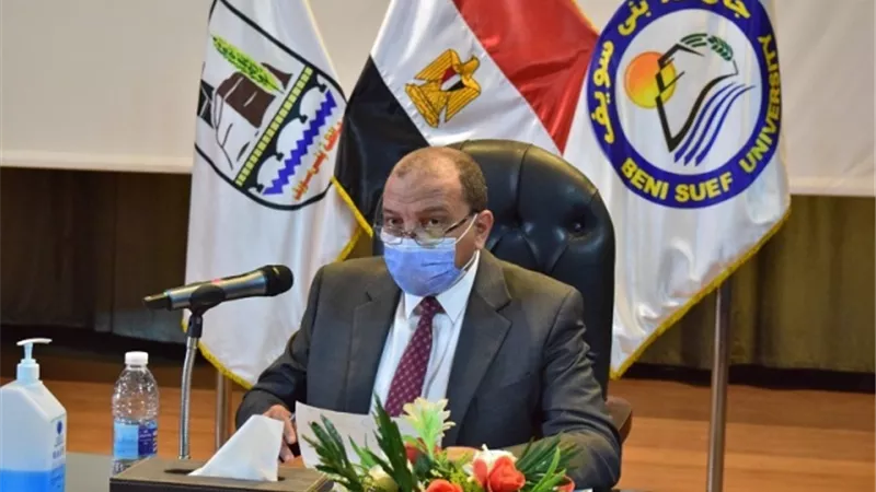 تخفيض 50% من المصروفات لأبناء العاملين وتشغيل دار الضيافة بجامعة بني سويف