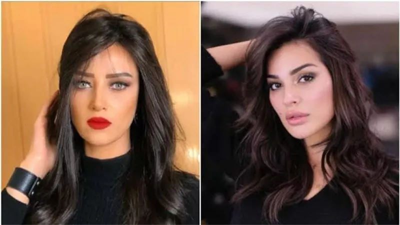نادين نسيب تُهدي رضوى الشربيني بوكيه ورد من لبنان