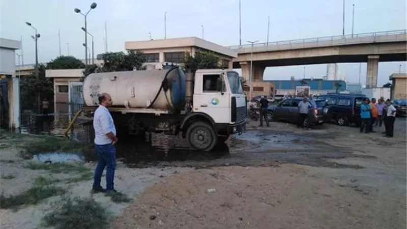 إصلاح عطل محطة رفع صرف صحي المستقبل في الإسماعيلية