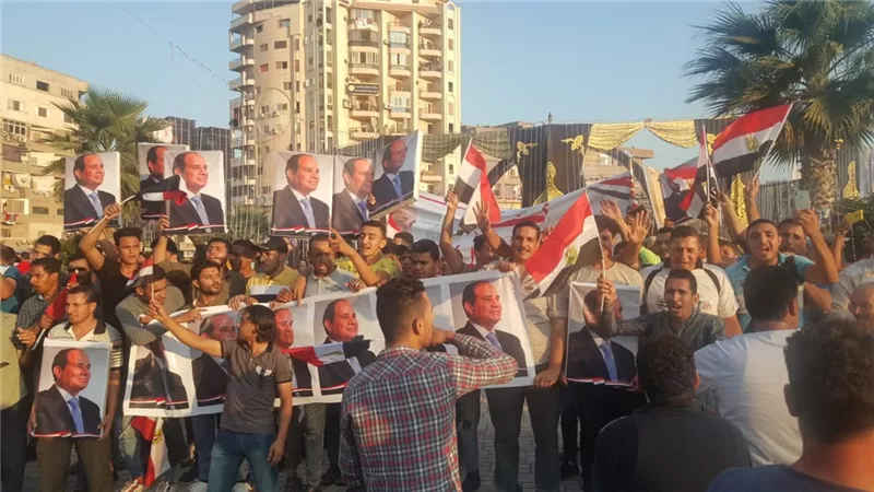 أهالى البحيرة يحتشدون لدعم الرئيس فى ذكرى احتفالات أكتوبر