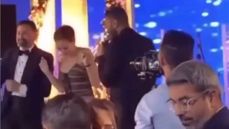 تامر حسنى يشعل حفل زفاف امير شاهين