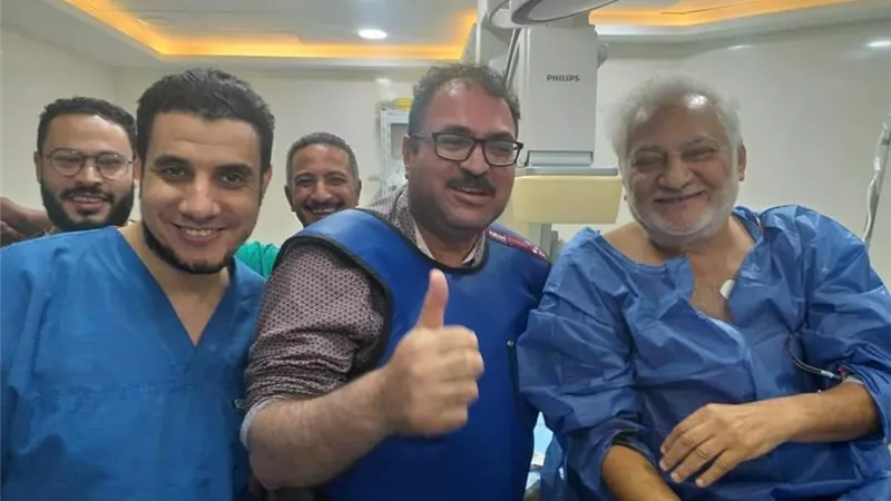 اخر تطورات الحالة الصحية للفنان سامح الصريطى بعد خضوعه لقسطرة بالقلب