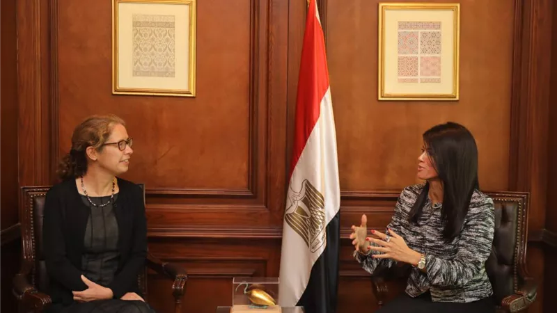 المشاط تبحث مع المدير الإقليمى للبنك الدولي مستقبل الشراكة الاستراتيجية بين مصر والمجموعة