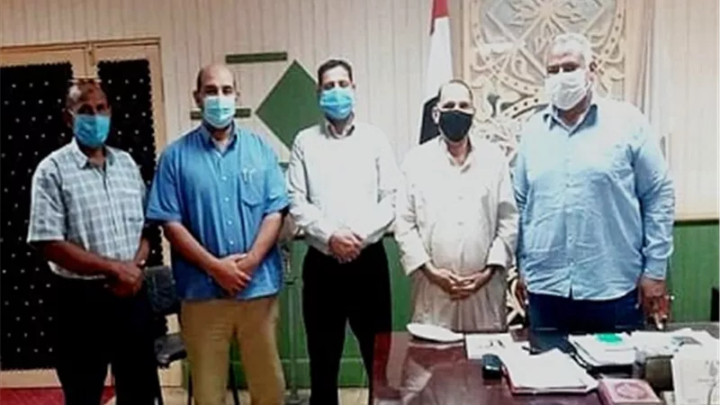 وفد جامعى يزور مركز بلاط لمناقشة قضايا التنمية ودعم المشروعات