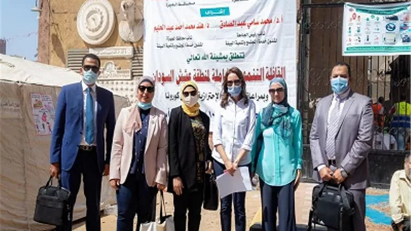 قوافل تنموية شامله لسكان عشش السودان بالجيزة.. بالصور