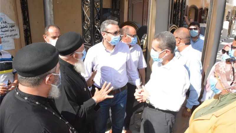 محافظ الغربية في جولة لتفقد مسار العائلة المقدسة بسمنود وأعمال التطوير بالمحلة
