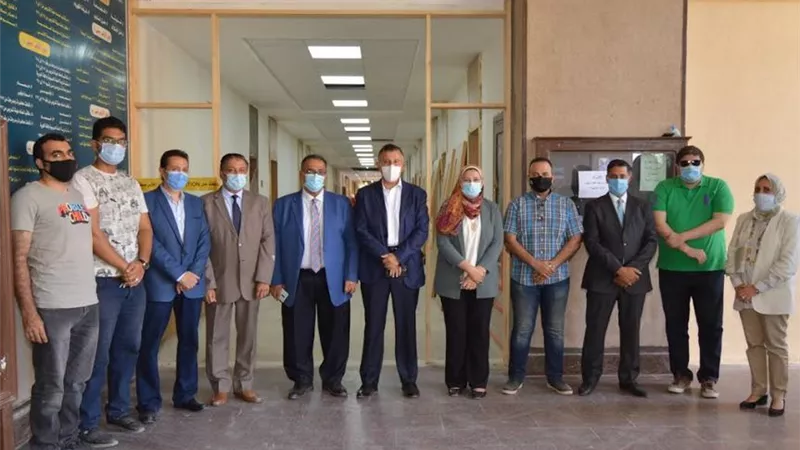 جولة تفقدية للقاعات الدراسية الجديدة بألسن عين شمس