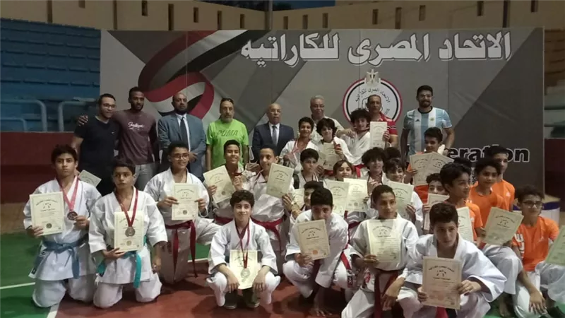 لاعبو الأهلي يحتكرون المراكز الأولى في بطولة الجمهورية للكاراتيه