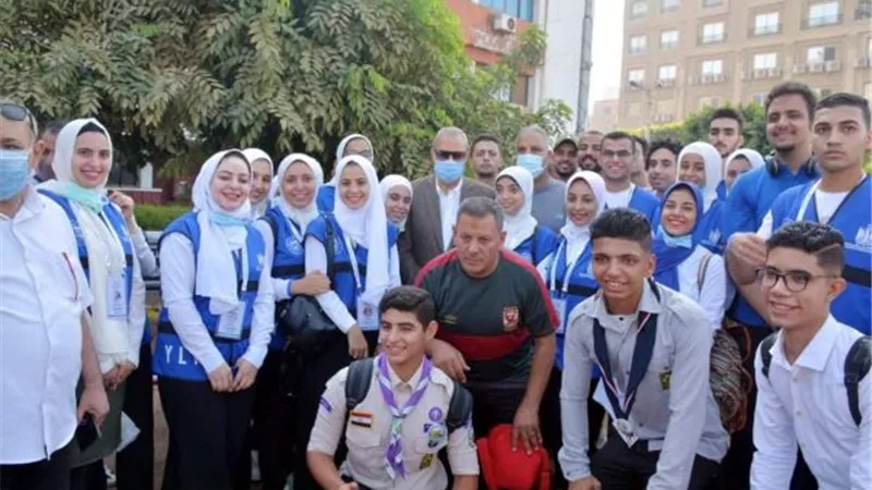 محافظ القليوبية يطلق اشارة البدء لمارثون سباق الدراجات 