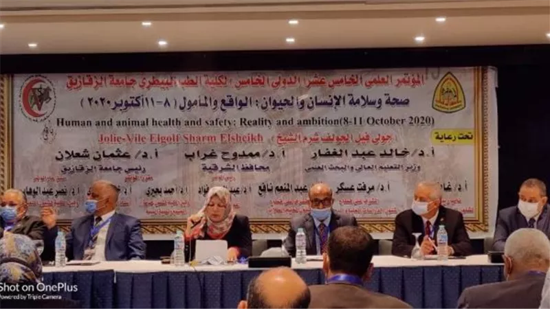 نائب رئيس جامعة الزقازيق تشارك فى إفتتاح فعاليات مؤتمر الصحة والسلامة.. بالصور