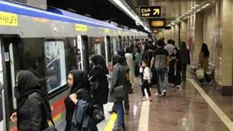 حريق فى محطة مترو فى العاصمة طهران