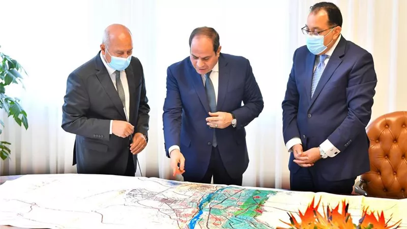 السيسى يوجه بدعم المخصصات المالية اللازمة لمشروعات النقل