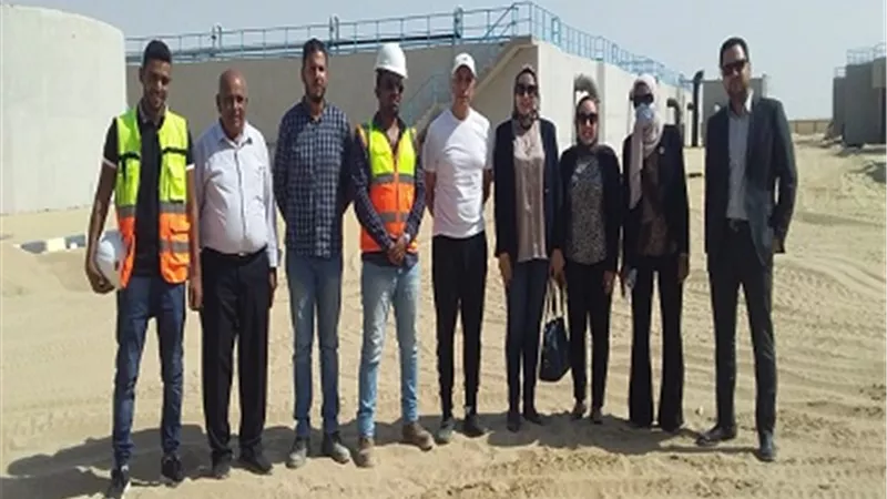 وفد التنمية المحلية يتفقد مشروعات قومية بالزينية شمال الأقصر
