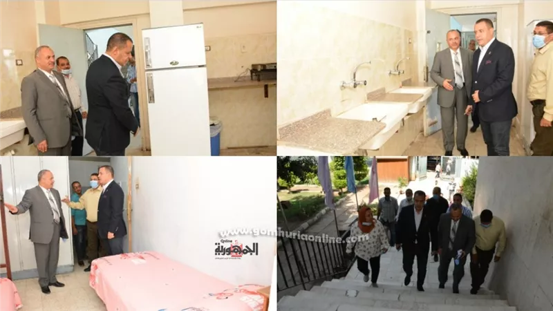 نائب رئيس جامعة أسيوط يتفقد المدن الجامعية ويتاكد من توافر الإجراءات الاحترازية من فيروس كورونا