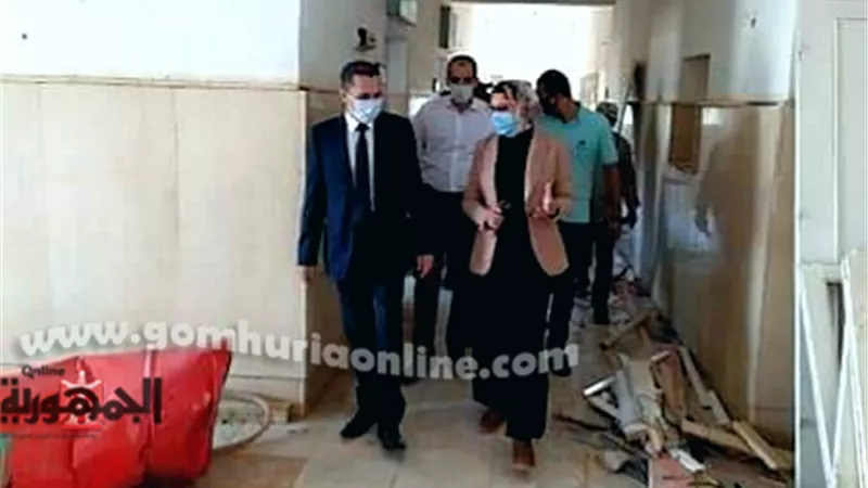 نائب محافظ الوادى الجديد تتابع تنفيذ المشروعات الصحية والمرافق بالداخلة.صور