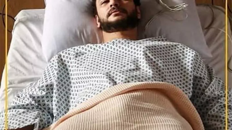 دخول احمد خالد صالح المستشفى بعد قرآنه على هنادى مهنا