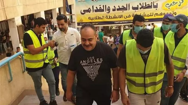 شاهد بالصور..استعدادات كلية الحقوق بجامعة حلوان للعام الجامعى الجديد
