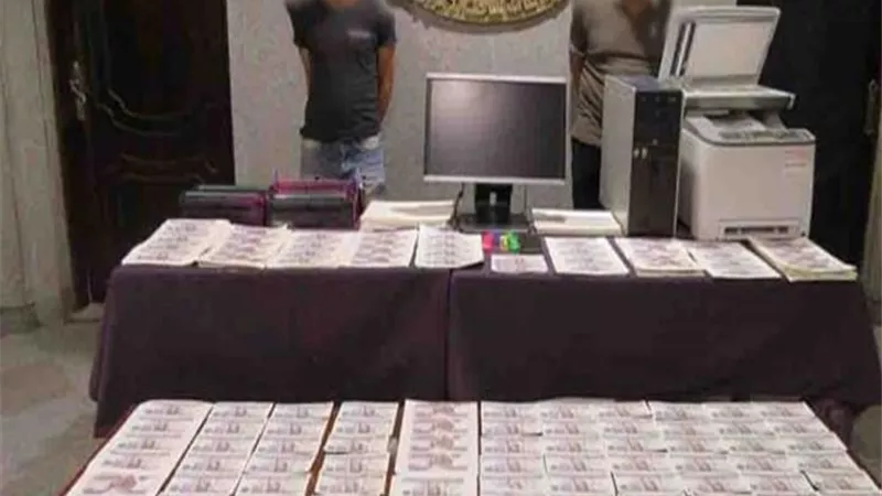 ضبط تشكيل عصابى لتزييف وتقليد الأوراق المالية بالسلام