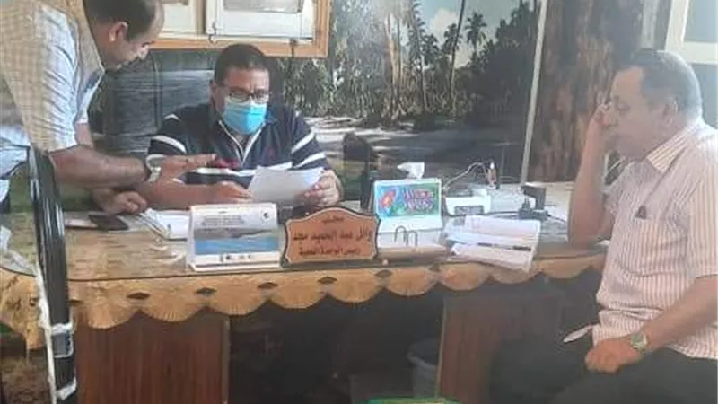 تفتيش مفاجئ لرئيس مركز ومدينة بلطيم على الوحدات المحلية