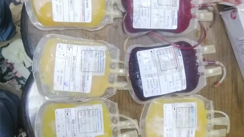ضبط أكياس دم وبلازما منتهية الصلاحية بمستشفي خاص بفاقوس