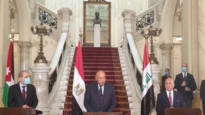 وزير خارجية العراق: إعادة الإعمار والكهرباء والزراعة أبرز الملفات التى ناقشتها آلية التنسيق الثلاثي