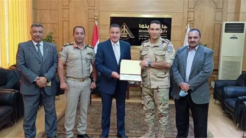 جامعة بنها تبحث سبل التعاون مع قوات الدفاع الشعبى