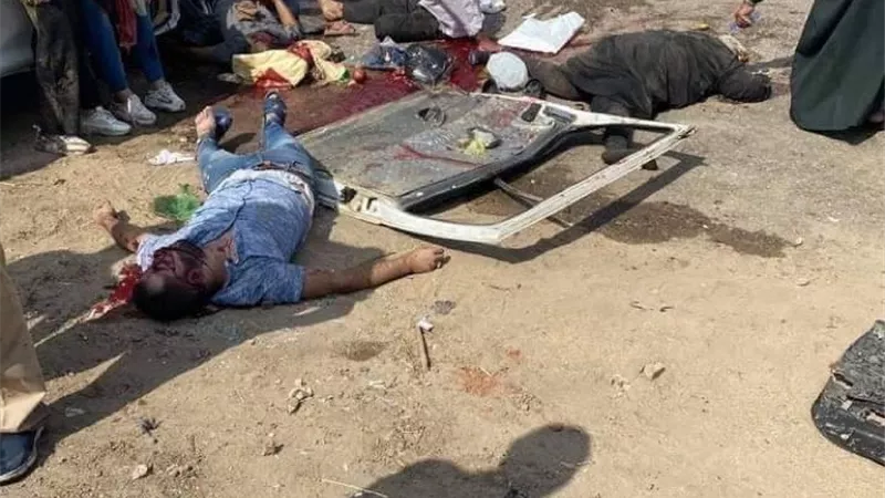 مصرع واصابة 14 بحادث تصادم على طريق المنصورة دكرنس