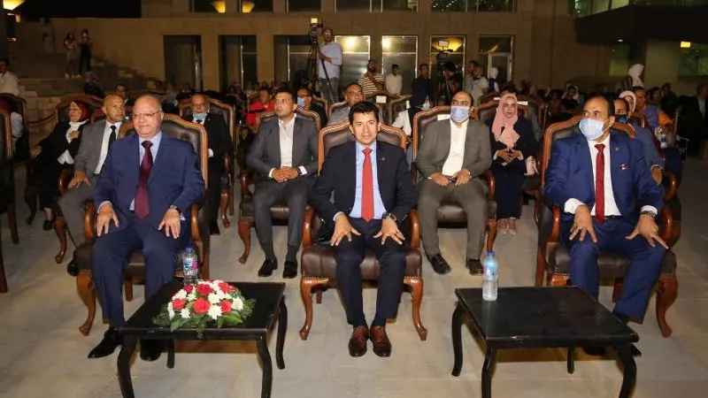 وزير الشباب والرياضة ومحافظ القاهرة يشهدان احتفالات أكتوبر بمتحف الحضارات بالفسطاط