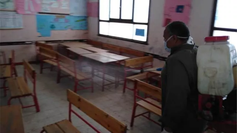 بني سويف جاهزة لإنطلاق الدراسة في 642 مدرسة غدا .صور