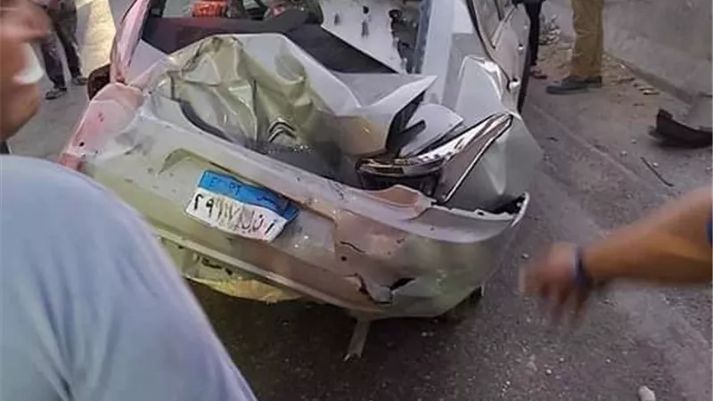 مصرع واصابة 8 أشخاص بينهم طفلين فى حادث تصادم بين 4 سيارات بالمنوفية