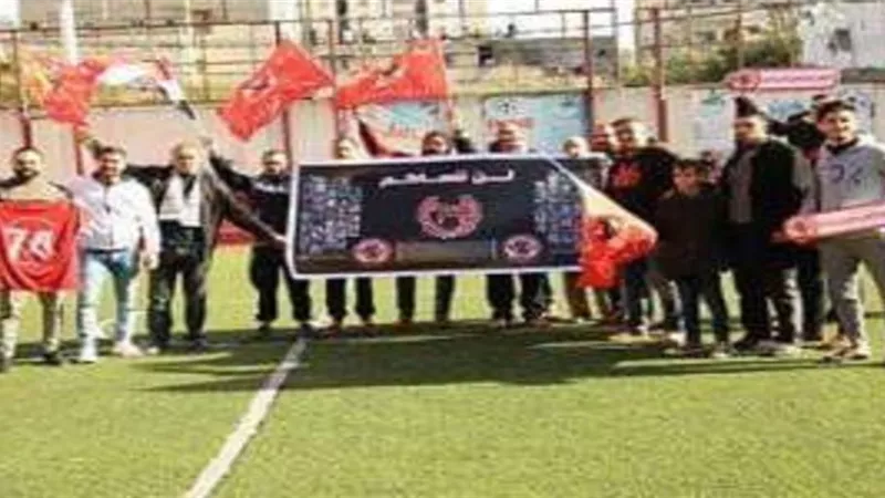 رابطة حب الاهلي المصرى يجمعنا تضئ شمعتها الأولي بفلسطين