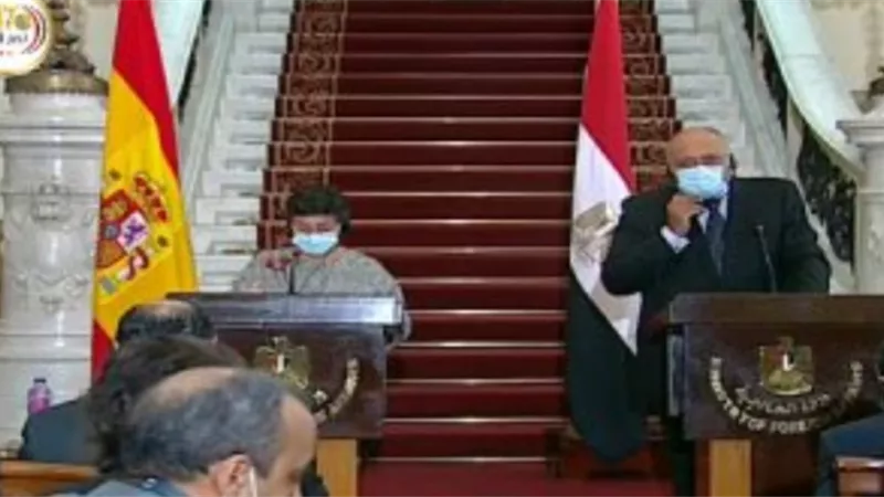 وزيرة خارجية اسبانيا : ناقشت مع الوزير سامح شكري قضية سد النهضة وكيفية توصل الدول الثلاث لحل يرضي كافة الاطراف