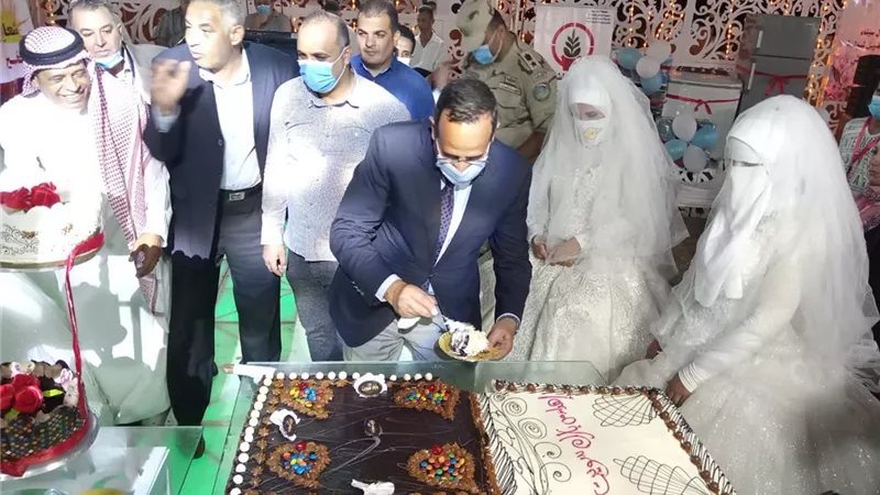 حفل زفاف جماعي بالعريش لعدد 100عروسة
