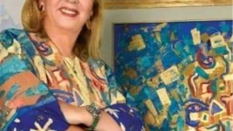 لوحات رنده فؤاد فى المعرض الدولى بالسويد