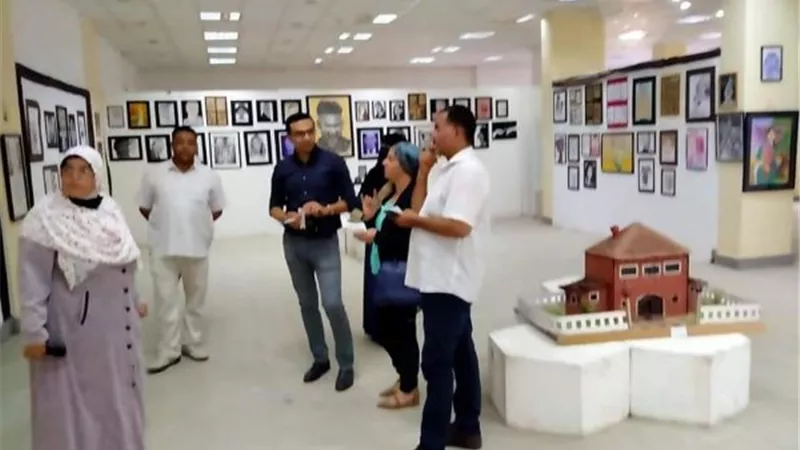 جامعة حلوان تنظم معرض الفنون التشكيلية الـ ٤٥.. بالصور