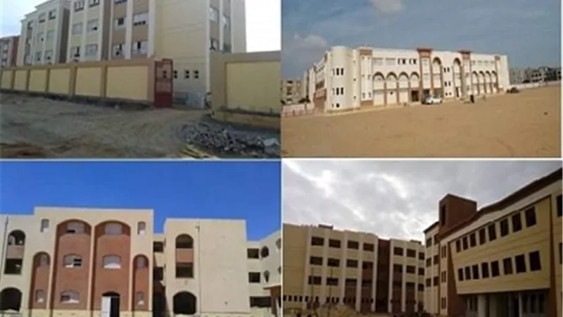 محافظ الشرقية يتابع أعمال إنشاء وتطوير 13 مدرسة بمدينة العاشر