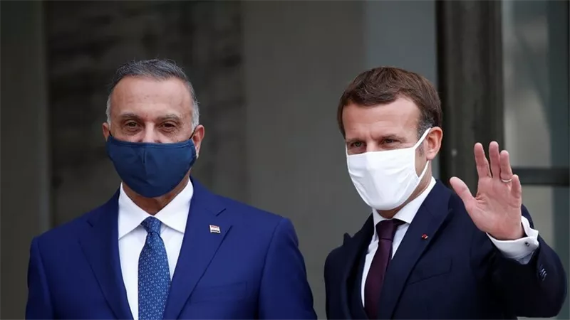 ماكرون والكاظمي يشددان على ضرورة مواصلة 