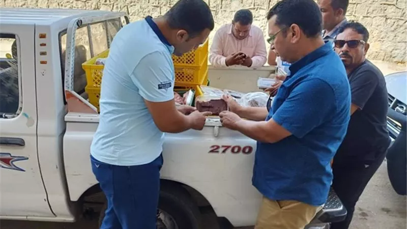 ضبط طن لحوم منتهية الصلاحية بالاسماعيلية