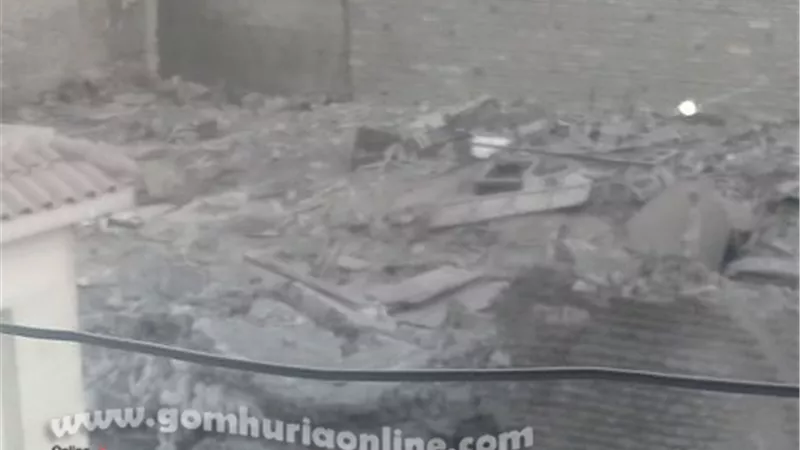 بالصور.. انهيار سور قديم بحى الجمالية دون اصابات