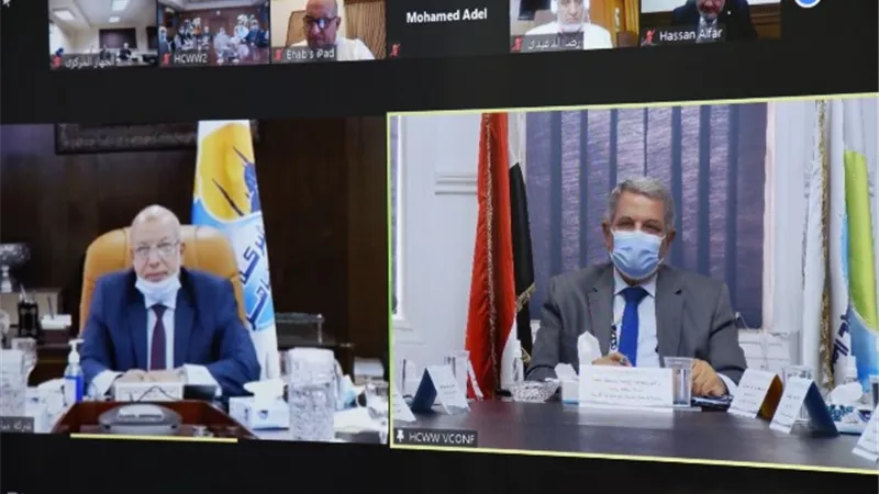انعقاد الجمعية العامة لـ 16 شركات لمياه الشرب والصرف الصحى عن العام المالى 2020_2021