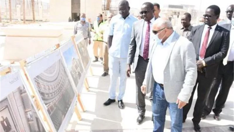زياردة ميدانية لوزير رى جنوب السودان بالعاصمة الادارية الجديدة