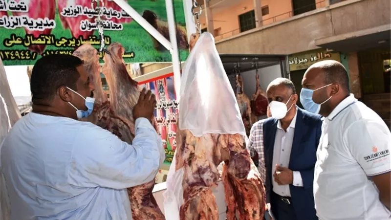 أشرف عطية : طرح اللحوم الطازجة بسعر 85 جنية للكيلو بأسوان