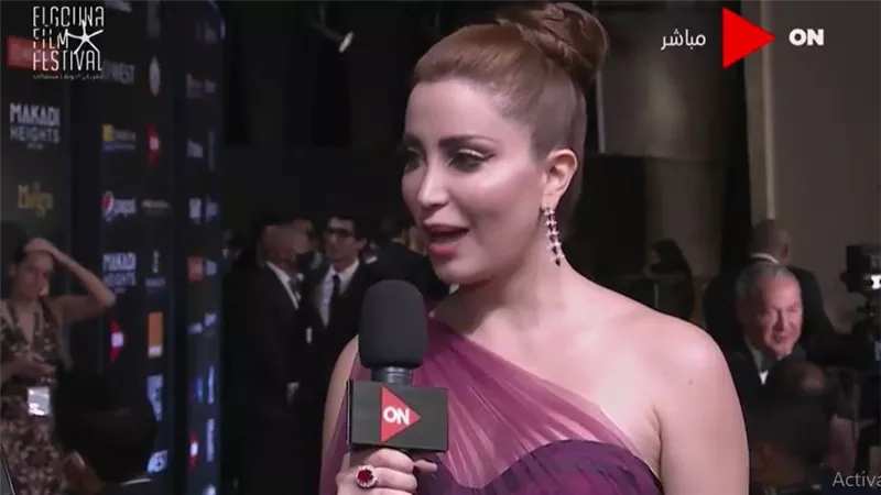 نسرين طافش من الجونة: احب اهتم بقضايا المراة