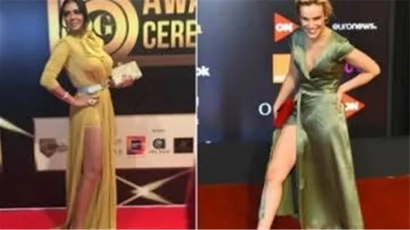 فنانة تظهر بدون بطانة في الجونة السينمائي