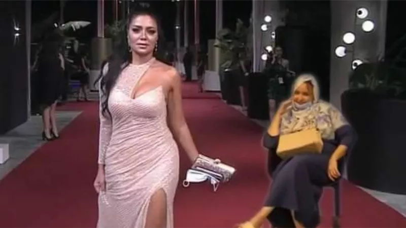 رد ساخر من رانيا يوسف على صورة سيدة ظهرت في فيديو الراقصة لورديانا.. شاهد