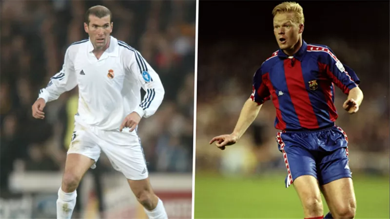 مباراة برشلونة VS ريال مدريد .. الهولندي أفضل من راموس .. تاريخ كومان وزيدان في الكلاسيكو كلاعبين