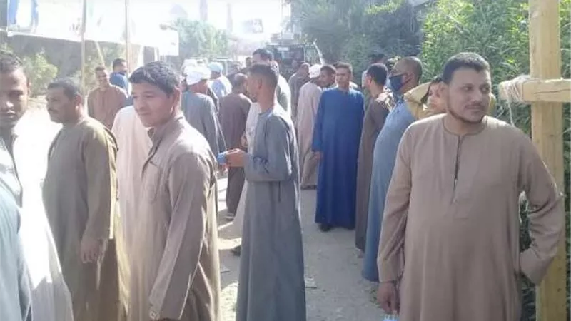 اقبال كثيف من مؤيدي القائمة الوطنية في دشنا على الانتخابات